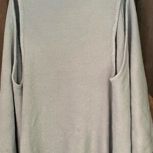 Mia & Tess Circular 2 Arm Shawl. Multiple Ways to Wear. Light Celery Green